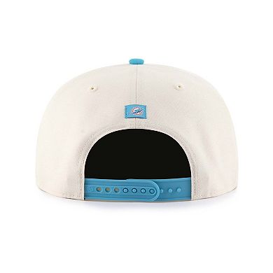 Men's '47 Natural Miami Dolphins Payson Captain Adjustable Hat