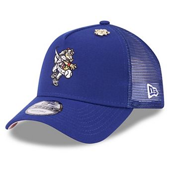 Men's New Era Royal Texas Rangers 2025 Big League Chew A-Frame 9FORTY Adjustable Trucker Hat