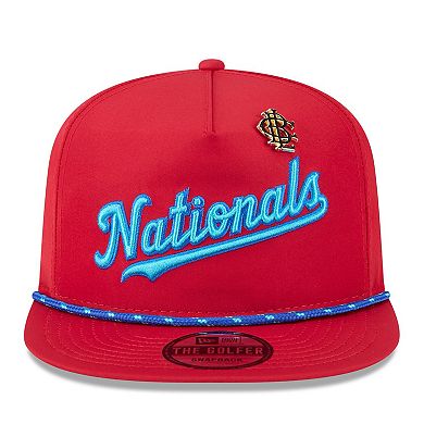 Men's New Era Red Washington Nationals 2025 Big League Chew Golfer Snapback Hat
