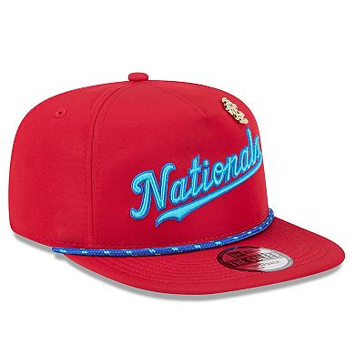 Men's New Era Red Washington Nationals 2025 Big League Chew Golfer Snapback Hat