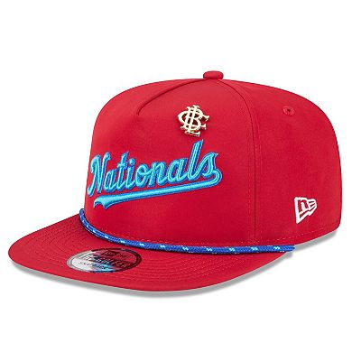 Men's New Era Red Washington Nationals 2025 Big League Chew Golfer Snapback Hat
