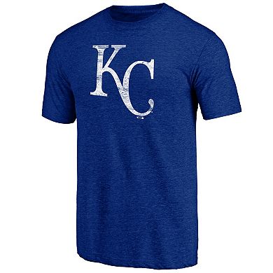 Men's Profile Royal Kansas City Royals Big & Tall Distressed Logo T-Shirt
