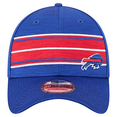 Men's New Era Royal Buffalo Bills Stripes 39THIRTY Flex Hat