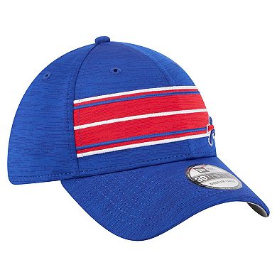 Men's New Era Royal Buffalo Bills Stripes 39THIRTY Flex Hat