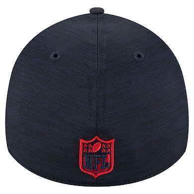 Men's New Era Navy Houston Texans Stripes 39THIRTY Flex Hat