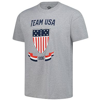 Men's Heather Gray Team USA Since 1896 Crewneck T-Shirt