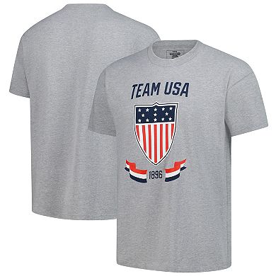 Men's Heather Gray Team USA Since 1896 Crewneck T-Shirt