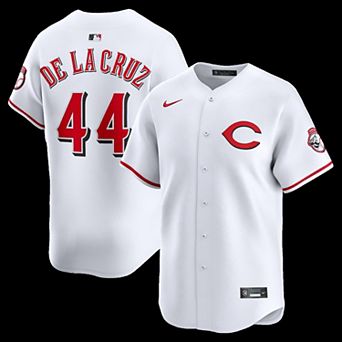 Men's Nike Elly De La Cruz White Cincinnati Reds Alternate 2 Limited Player Jersey