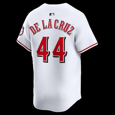 Men's Nike Elly De La Cruz White Cincinnati Reds Alternate 2 Limited Player Jersey