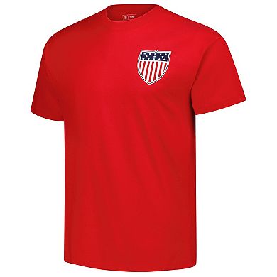 Men's Red Team USA Patriot Crewneck T-Shirt