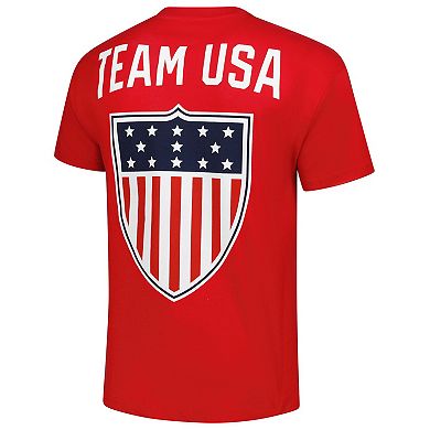 Men's Red Team USA Patriot Crewneck T-Shirt