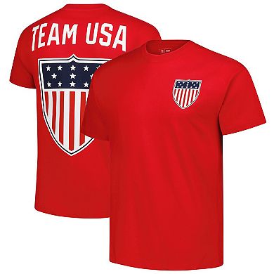 Men's Red Team USA Patriot Crewneck T-Shirt