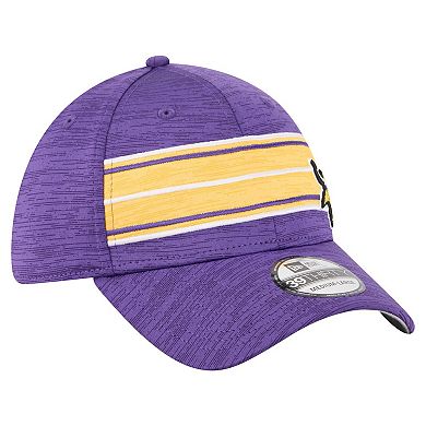 Men's New Era Purple Minnesota Vikings Stripes 39THIRTY Flex Hat