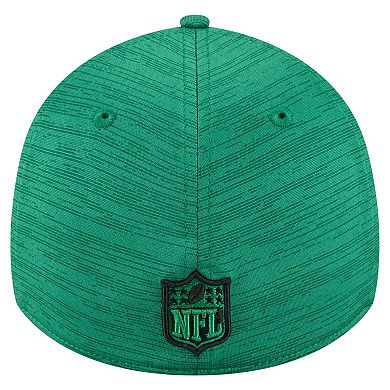 Men's New Era Kelly Green Philadelphia Eagles Stripes 39THIRTY Flex Hat