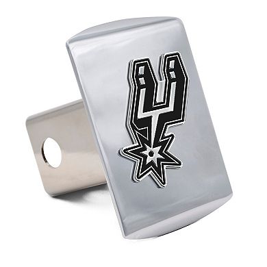 WinCraft San Antonio Spurs Premium Metal Chrome Hitch Cover