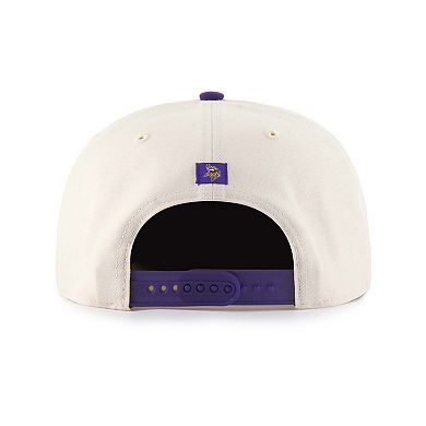 Men's '47 Natural Minnesota Vikings Payson Captain Adjustable Hat