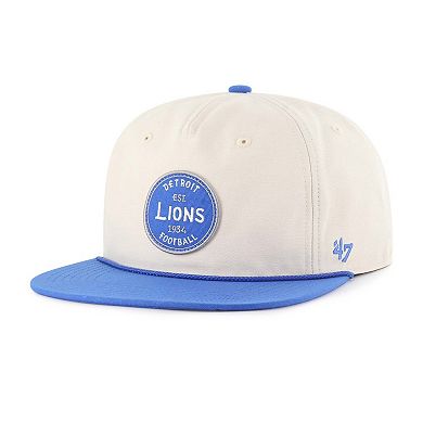 Men's '47 Natural Detroit Lions Payson Captain Adjustable Hat