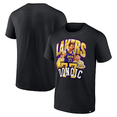 Men's Fanatics Luka Don��i�� Black Los Angeles Lakers Notorious 4.0 T-Shirt
