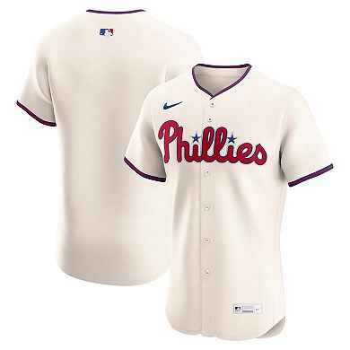Men's Nike Cream Philadelphia Phillies Alternate 2 Elite Jersey