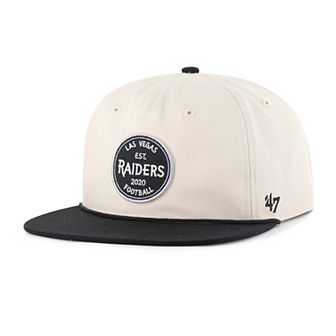 Men's '47 Natural Las Vegas Raiders Payson Captain Adjustable Hat