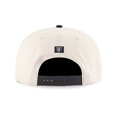 Men's '47 Natural Las Vegas Raiders Payson Captain Adjustable Hat