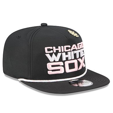 Men's New Era Black Chicago White Sox 2025 Big League Chew Golfer Snapback Hat
