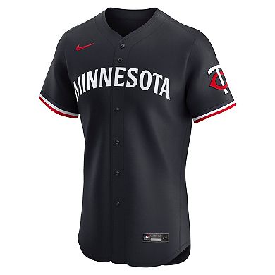 Men's Nike Navy Minnesota Twins Alternate 2 Elite Jersey