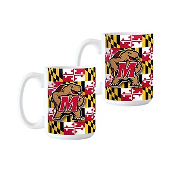 Maryland Terrapins Two-Pack 15oz. Flag Mug Set