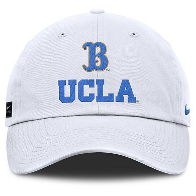 Men's Nike White UCLA Bruins 2025 Sideline Club Adjustable Hat