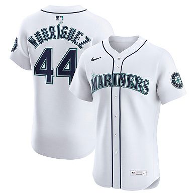 Men's Nike Julio Rodr _guez White Seattle Mariners Home Elite Jersey