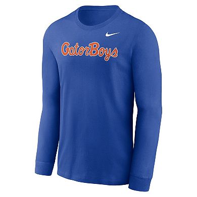 Men's Nike Royal Florida Gators GatorBoys Long Sleeve T-Shirt