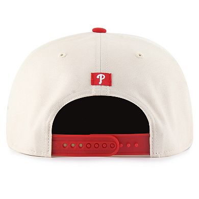 Men's '47 Natural Philadelphia Phillies Payson Captain Snapback Hat