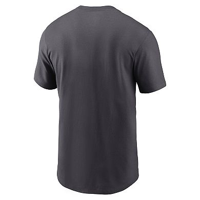 Men's Nike Anthracite Denver Broncos Primetime Wordmark Essential T-Shirt
