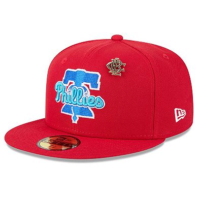 Men's New Era Red Philadelphia Phillies 2025 Big League Chew 59FIFTY Fitted Hat