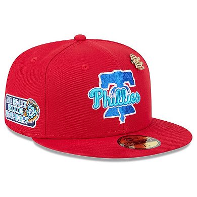 Men's New Era Red Philadelphia Phillies 2025 Big League Chew 59FIFTY Fitted Hat