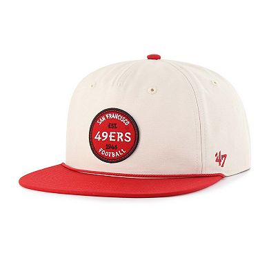Men's '47 Natural San Francisco 49ers Payson Captain Adjustable Hat