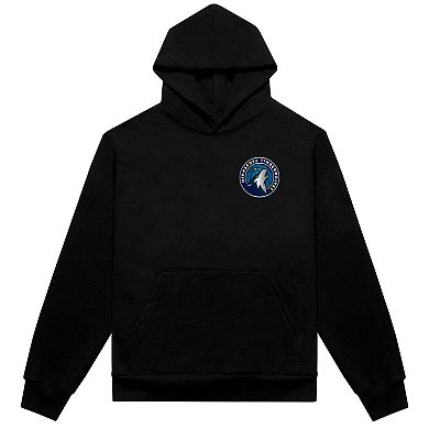 Men's Authmade Black Minnesota Timberwolves Vintage Metal Premium Heavyweight Pullover Hoodie