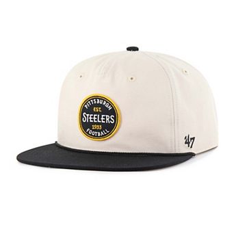 Men's '47 Natural Pittsburgh Steelers Payson Captain Adjustable Hat