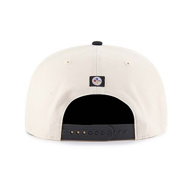 Men's '47 Natural Pittsburgh Steelers Payson Captain Adjustable Hat