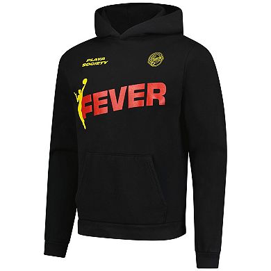 Unisex Playa Society Black Indiana Fever Team Pullover Hoodie