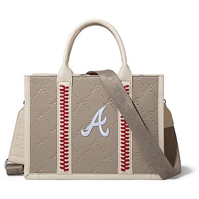 Montana West Atlanta Braves Whipstitch Crossbody Tote