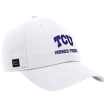 Men's Nike White TCU Horned Frogs 2025 On-Field Club Adjustable Hat