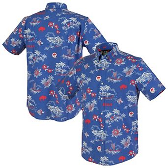 Men's Reyn Spooner Royal Buffalo Bills Throwback Kekai Performance Button-Down Shirt