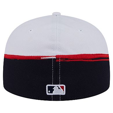 Men's New Era Navy/White Minnesota Twins Paint Stroke 59FIFTY Fitted Hat
