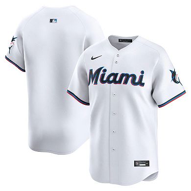 Men's Nike White Miami Marlins Home Limited Jersey