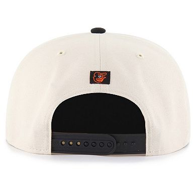 Men's '47 Natural Baltimore Orioles Payson Captain Snapback Hat