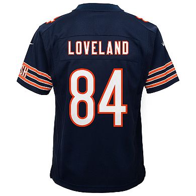Youth Nike Colston Loveland Navy Chicago Bears Team Game Jersey