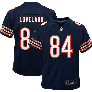 Youth Nike Colston Loveland Navy Chicago Bears Team Game Jersey