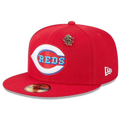 Men's New Era Red Cincinnati Reds 2025 Big League Chew 59FIFTY Fitted Hat