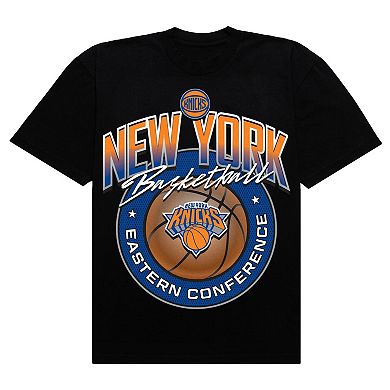 Men's Authmade Black New York Knicks Basketball Mesh Premium T-Shirt